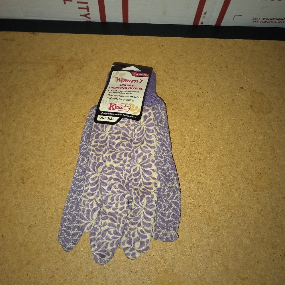 WOMEN'S KINCO JERSEY GRIPPING GLOVES 1010PDW